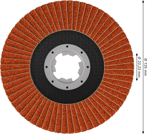 Lamelový kotouč Bosch EXPERT X782, úhlový, 125 mm, G40 X-LOCK.